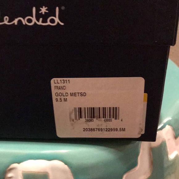 NIB! Gold Splendid Espadrille Slide Sandals! - Picture 5 of 5